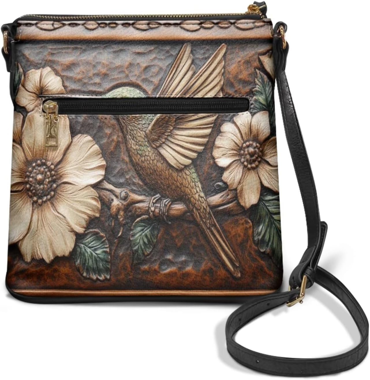 Roomy Shoulder Handbag for Women - Practical Leather Crossbody Purse with Adjustable Strap Hobo Bag for Work Travel