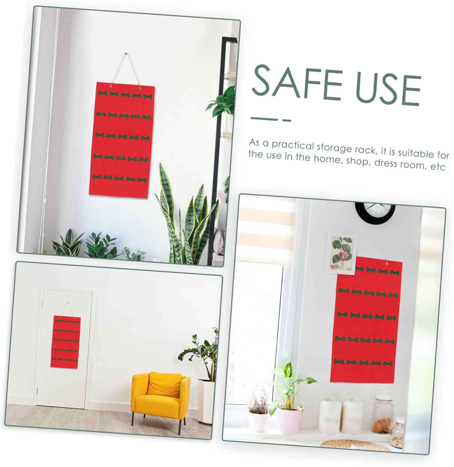 Felt Storage Bag Hanging Brooch Infant Earrings Clothes Hangers Girls Jewelry Hanging Jewelry Holder Infant Hangers Pin Board for Enamel Baby Holder Silk Scarf Accessories Pink/192 (Color