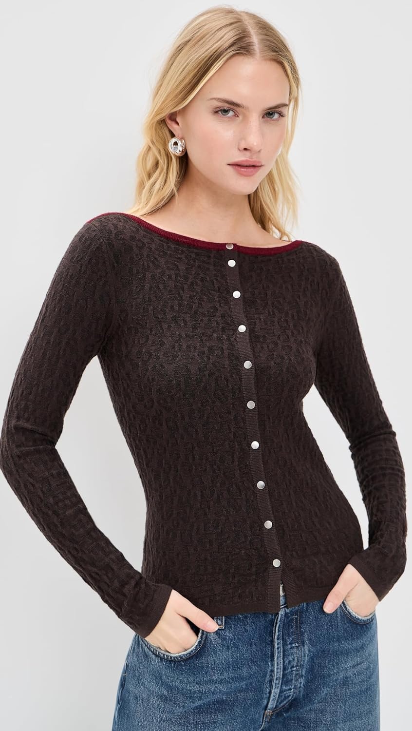 Peachy Den Women's Kitt Thermal Cardigan - Image 2