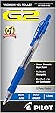Pilot G2 Premium Gel Roller Pens, Bold Point 1 mm, Blue Ink Pens Bold Point, Pack of 12 - Ideal for School, Journaling, and Office Writing