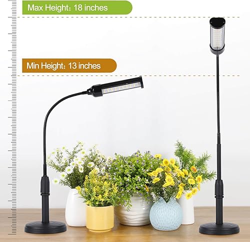 Miniatura 6 de Luz de crecimiento para plantas de interior, lámpara para plantas de siembra, suculentas, bombillas de espectro completo, cuello de cisne de plantas