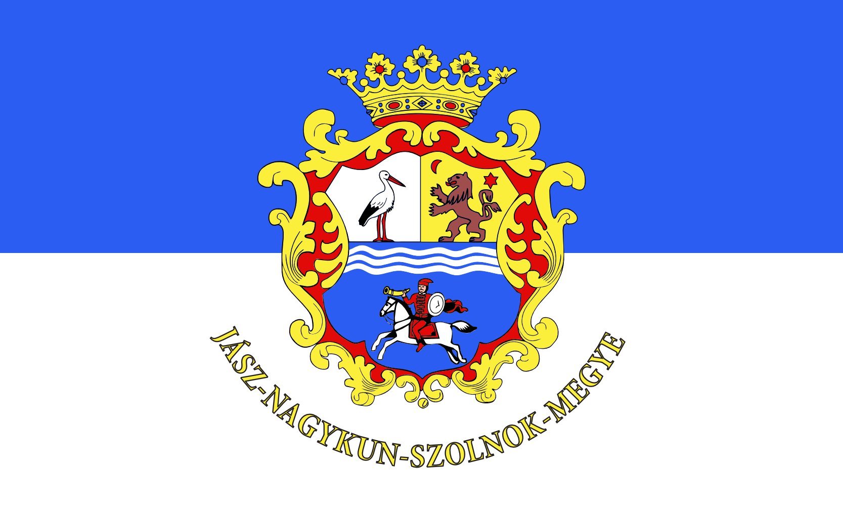 Drapeau Jasz-Nagykun-Szolnok grand format pour mât extérieur