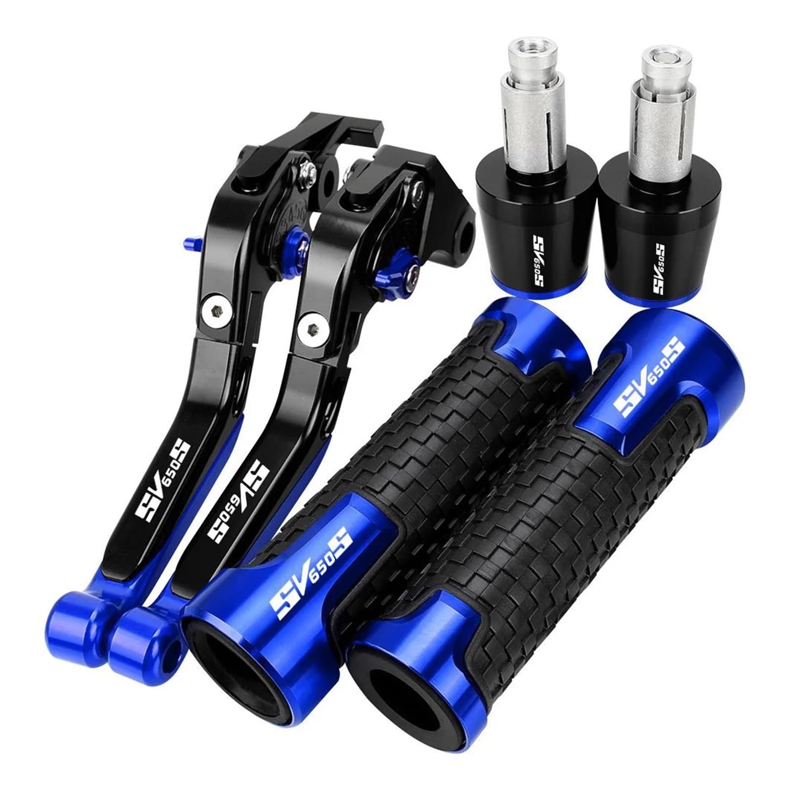 Uchwyty Dla Motocykla Suzuki SV650S SV 650 S Uchwyty Dźwignie Hamulca Sprzęgła Uchwyty Kierownicy Końcówki Uchwytów(Blue)