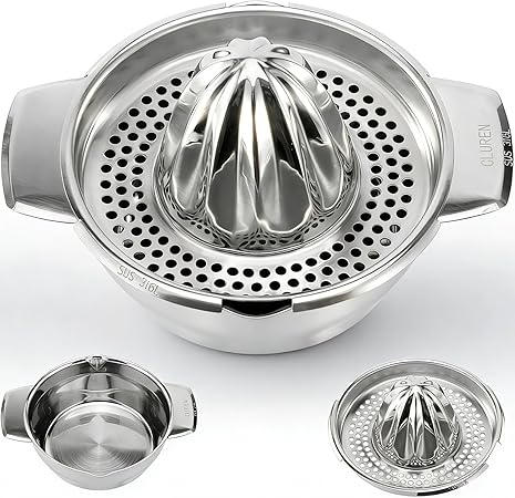 Premium 316L Stainless Steel Lemon Squeezer & Manual Juicer -