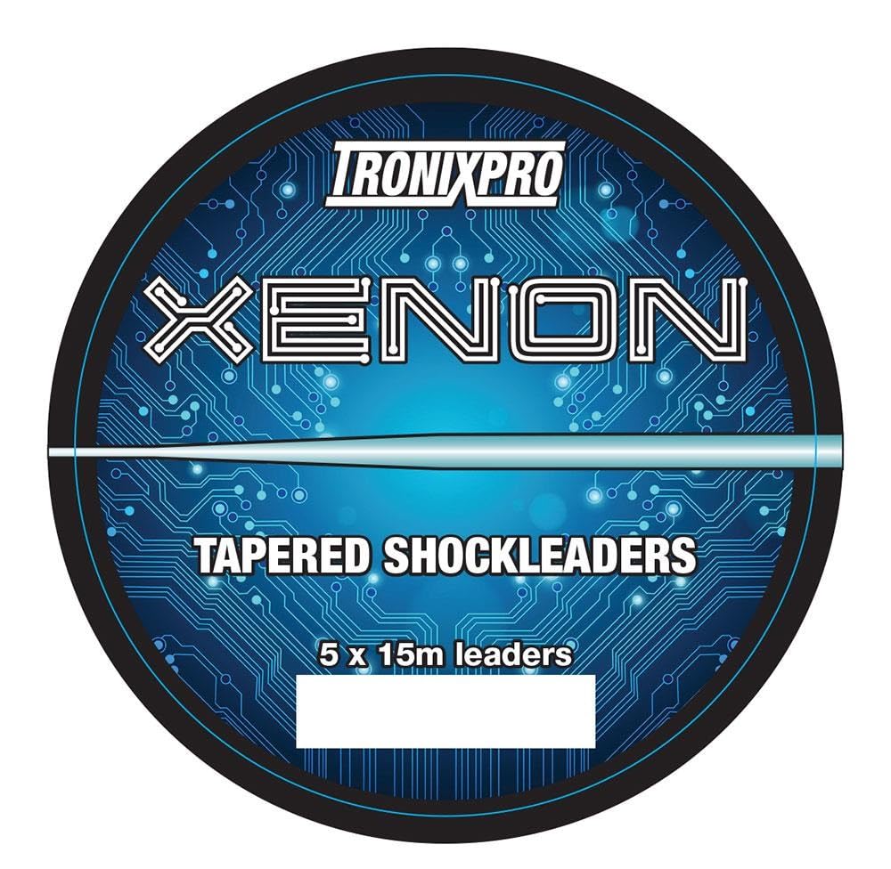 Tronixpro Xenon Tapered Leaders, Clear, 0.20-0.50mm, 7lb-42lb, 5x15m