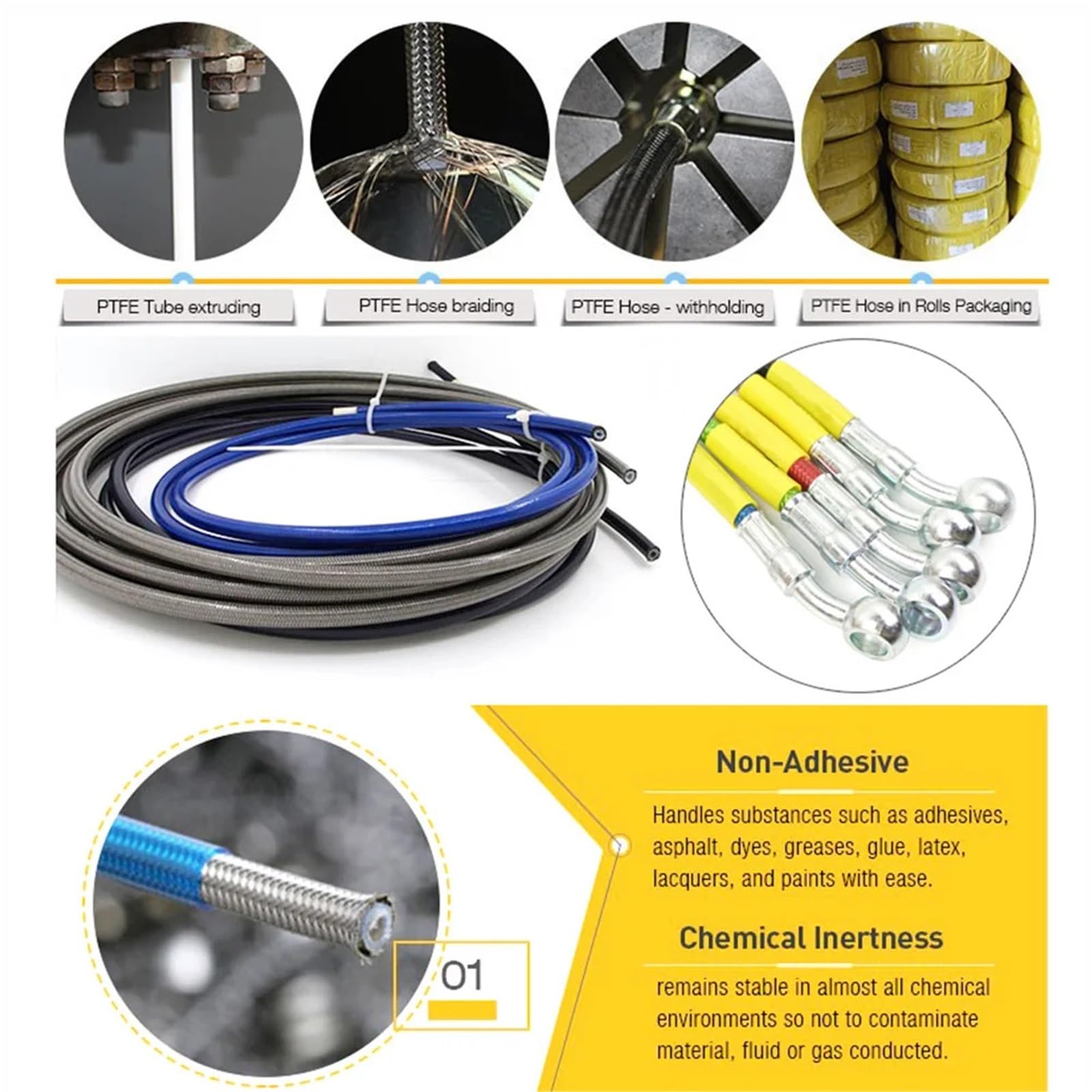 Adapter do tłoczków hamulcowych 400mm-2200mm Przewód hamulcowy hydrauliczny DOT Line Cable 10mm 28°-28° Banjo Pasuje do Suzuki Pasuje do Kawasaki Pasuje do Yamaha(2200mm)