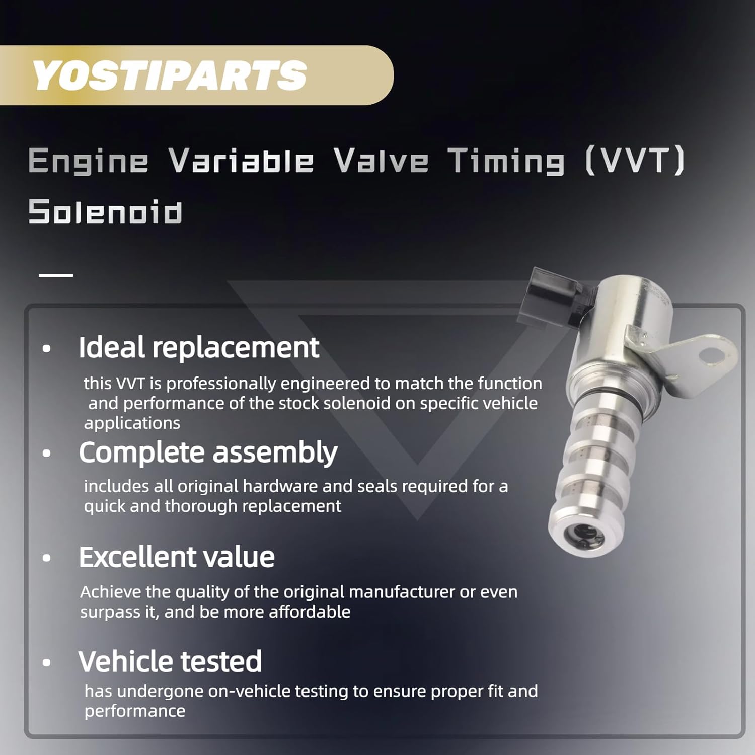 Engine Variable Valve Timing Solenoid VVT Compatible with 300 ASPEN CHALLENGER CHARGER DURANGO RAM 1500 2500 3500 COMMANDER CHEROKEE L GRAND WAGONEER WRANGLER 1500 CLASSIC 2500 3500 5.7L 6.4L 6.2L