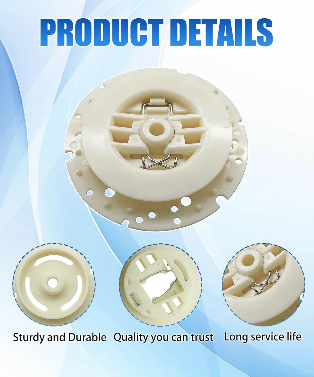 Pad Retainer 370095 for Tennant T5 5680 5700 7200 7100 8300 Floor Scrubber Buffer - Beige Pad Holder Replacement Part for Commercial Floor Machine