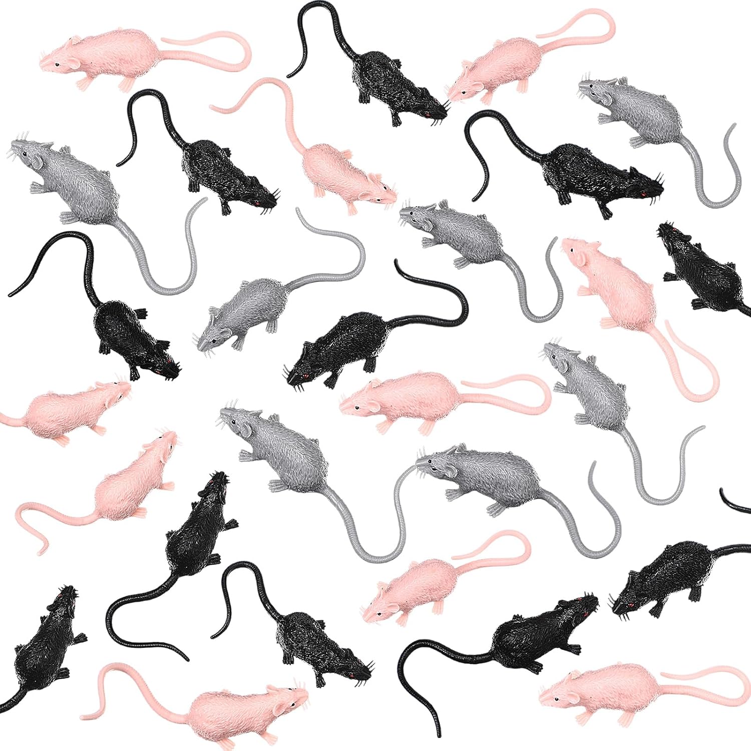 Amazon.com: Gejoy 36 Pcs Fake Mice Realistic Mouse Fake Rats Small ...