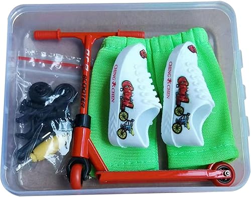 Miniatura 6 de Scooter de dedo, juego de scooter de dedo de aleación con scooters, zapatos de dedos, accesorios para tablero de dedos para movimiento de la punta