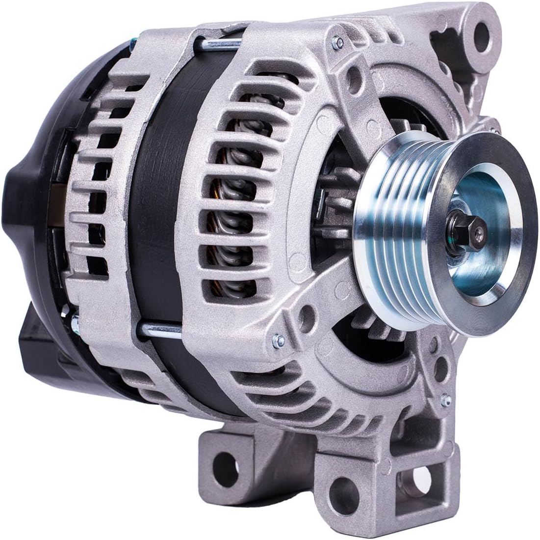 SANKAKU Alternator Fits for Chevrolet Equinox 2008-2017, for GMC Terrain 2013-2017, for Saturn Vue 2008-2010, V6 3.6L, Replace 104210-2890 104210-5250 11250, 12V 150Amp 6-Groove Pulley