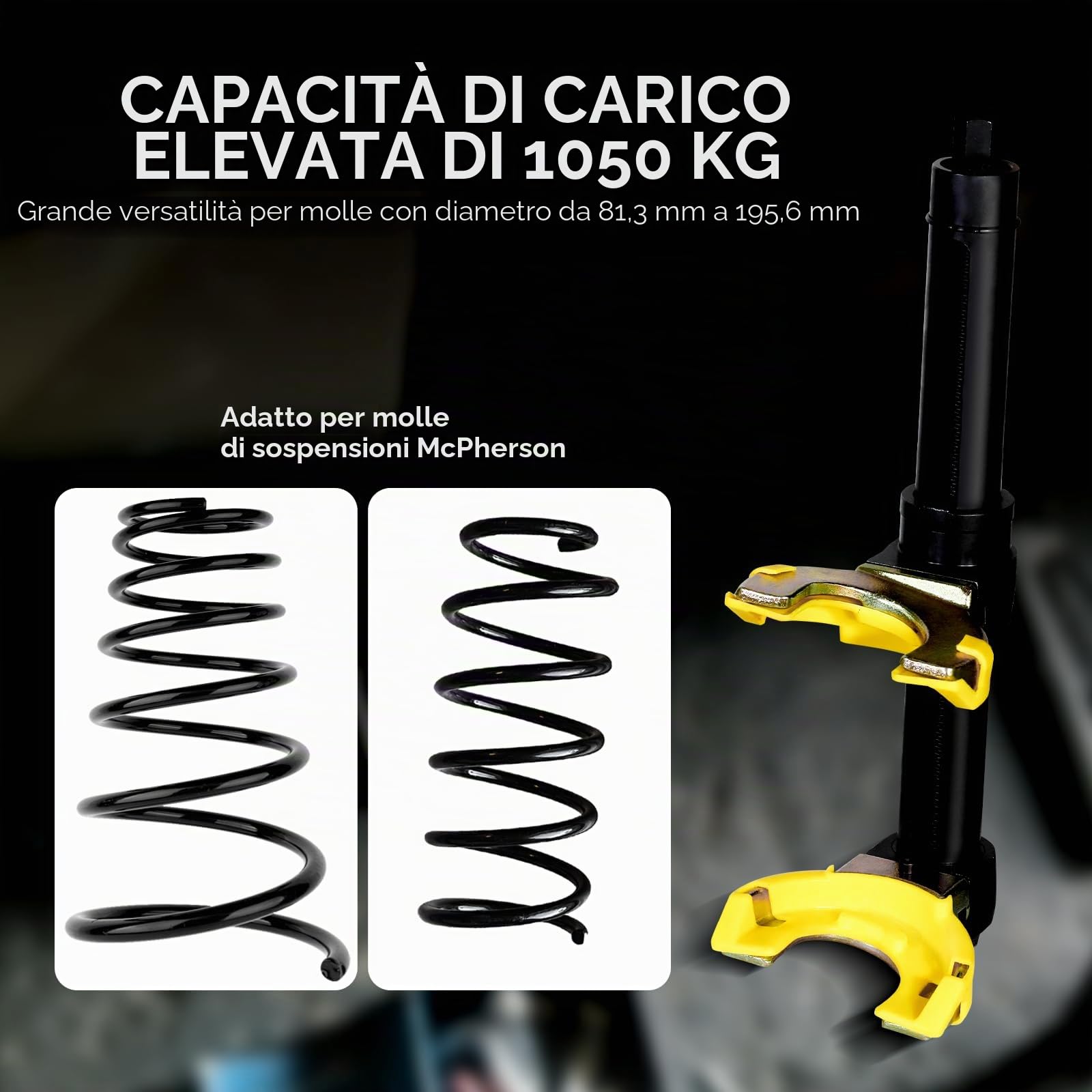 CCLIFE Smonta Molle McPherson Auto Attrezzo per Ammortizzatori 300MM capacità Max 1050KG