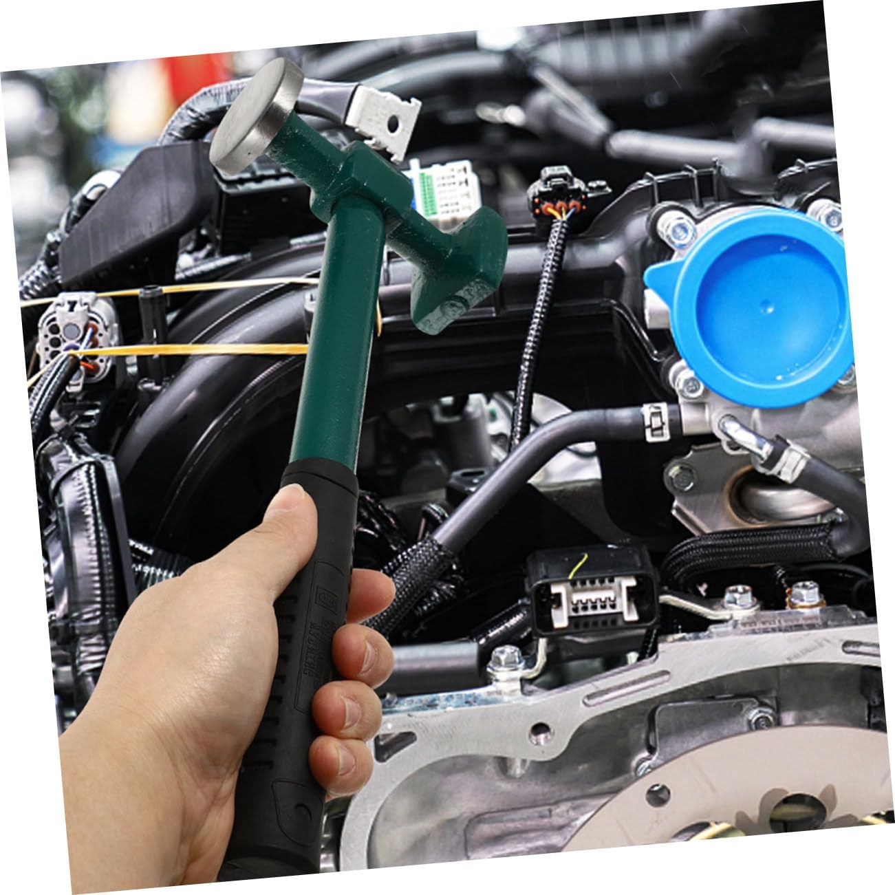 Lurrose 2Pcs Repair Sheet Hammer Auto Body Repair Hammers with Handle Durable Tools for Vehicle Body Dent Restoration and Professional Finishing