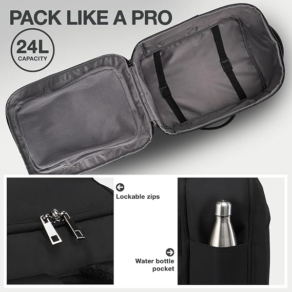Cabin Max Under Seat Ryanair Cabin Bag 40x30x20 Luggage - Travel Backpack