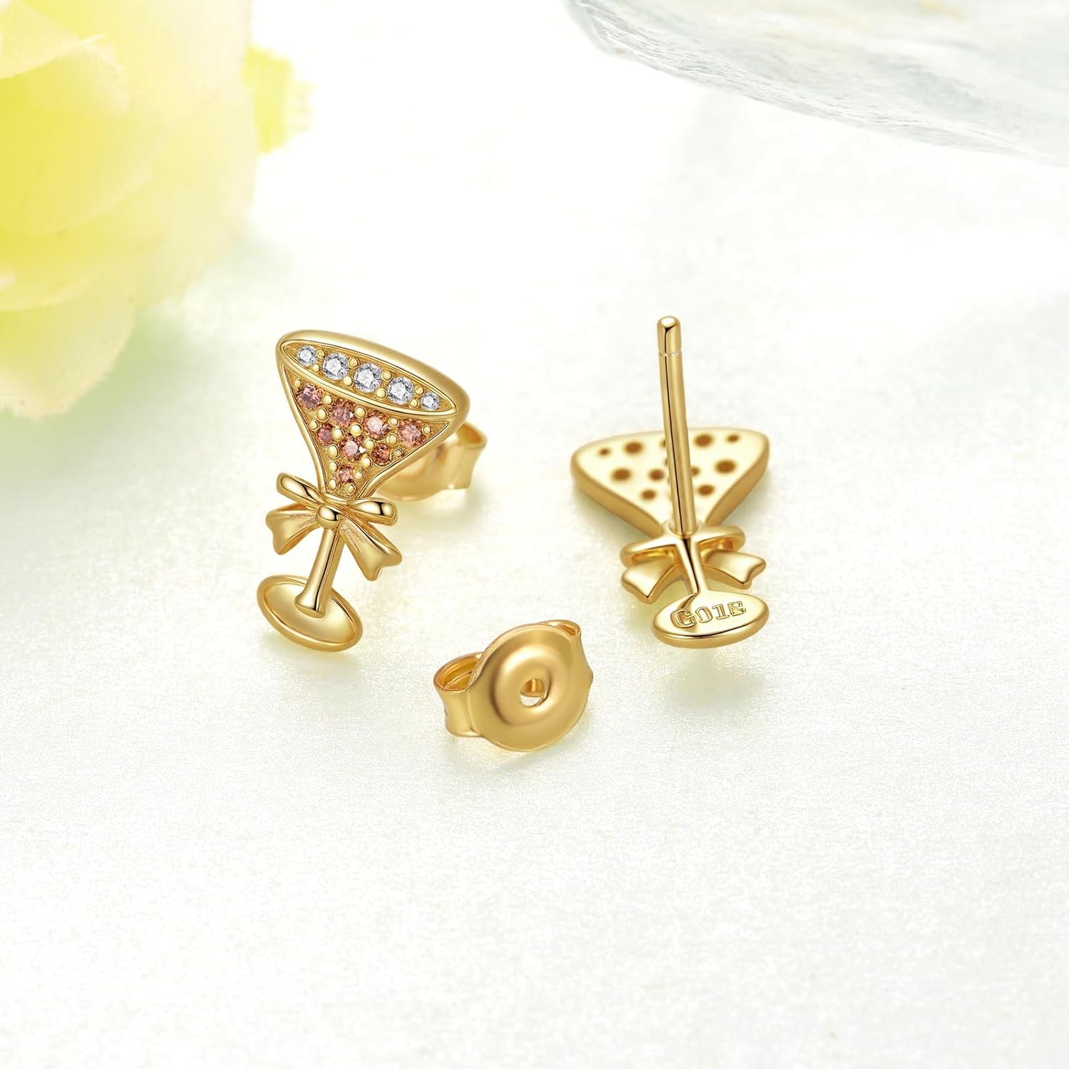 Martini Earrings 925 Sterling Silver Espresso Martini Earrings Martini Gifts for Women - Image 2