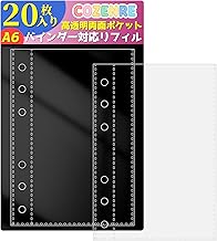 A6 Refill, Transparent, Micro 6, Mini 6, 3-Layer Polypropylene Sheet, Sticker Backing, Removable Paper, A6 Size, Mini 6 Holes, For Binders, Double-Sided Pockets, Card Pocket Sticker Book, Girls