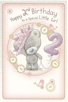 2 Nd Carte D Anniversaire Tiny Tatty Teddy Ours Me To You Amazon Fr Fournitures De Bureau