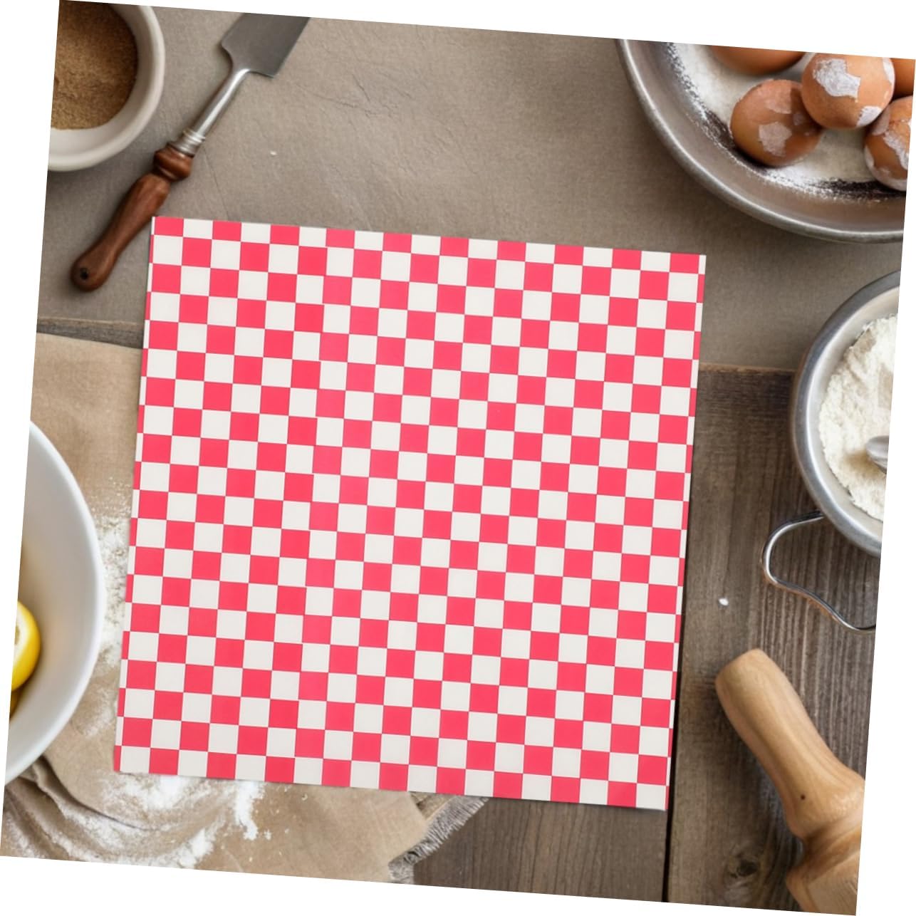 100pcs Greaseproof Paper Food Grade Nonstick Parchment for Wrapping Burgers Sandwiches and Treats for Picnics Parties and Bbqs