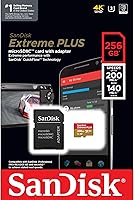 Vista 5 de Sandisk Tarjeta Microsd Extreme Plus de 256 gb con adaptador Sd