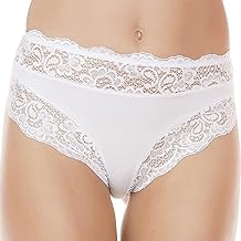 3/6 Midi Briefs with Lace in Cotton Modal Woman, Women's Underwear Mini - Made in Italy- CB.203