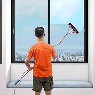 26FT Cleaning Brush for Solar Panel Window Extendable Adjustable Water Fed Pole Cleaning Kit Water Filter System for Outdoor Window Glass Solar Panel Clean Washing