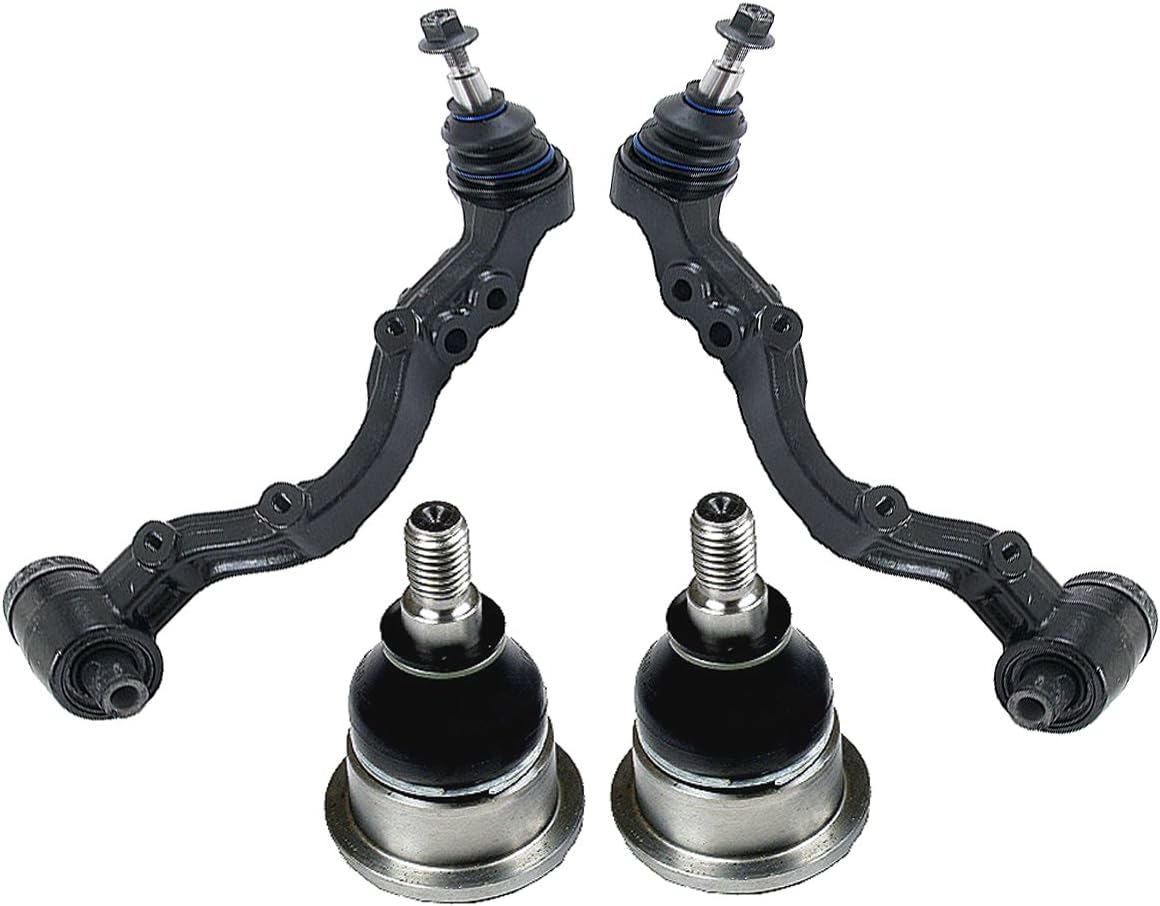 FRONT UPPER + LOWER Control ARM BALL JOINTS LR Set 4 For Jaguar VANDEN PLAS XJ8 XJR