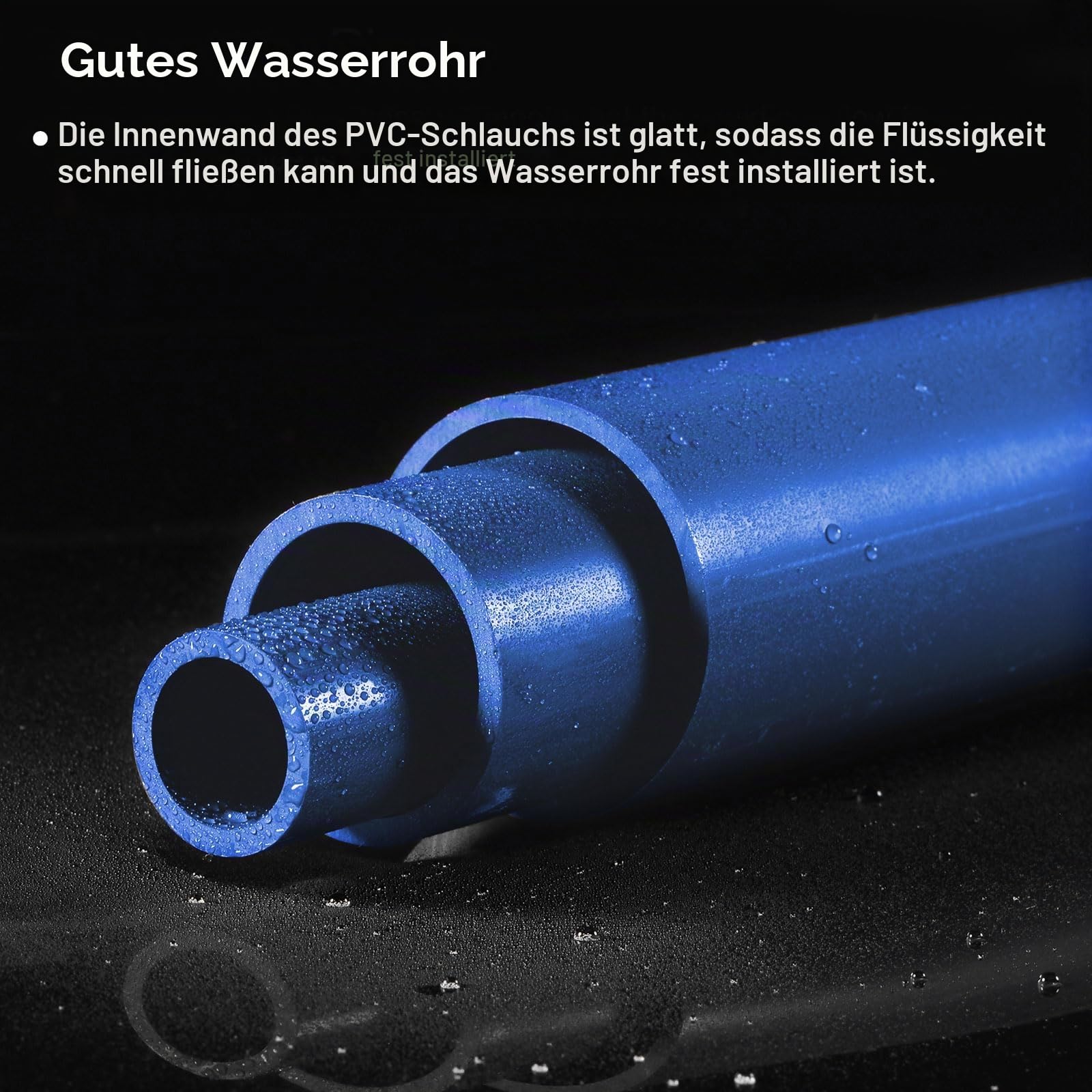 PVC Hartes Rundrohr 45,2mm ID 50mm AD 0,65m Weiß Hohe Schlagzähigkeit PVC Hartes Rundrohr 45,2mm ID 50mm AD 0,65m Weiß Hohe Schlagzähigkeit
