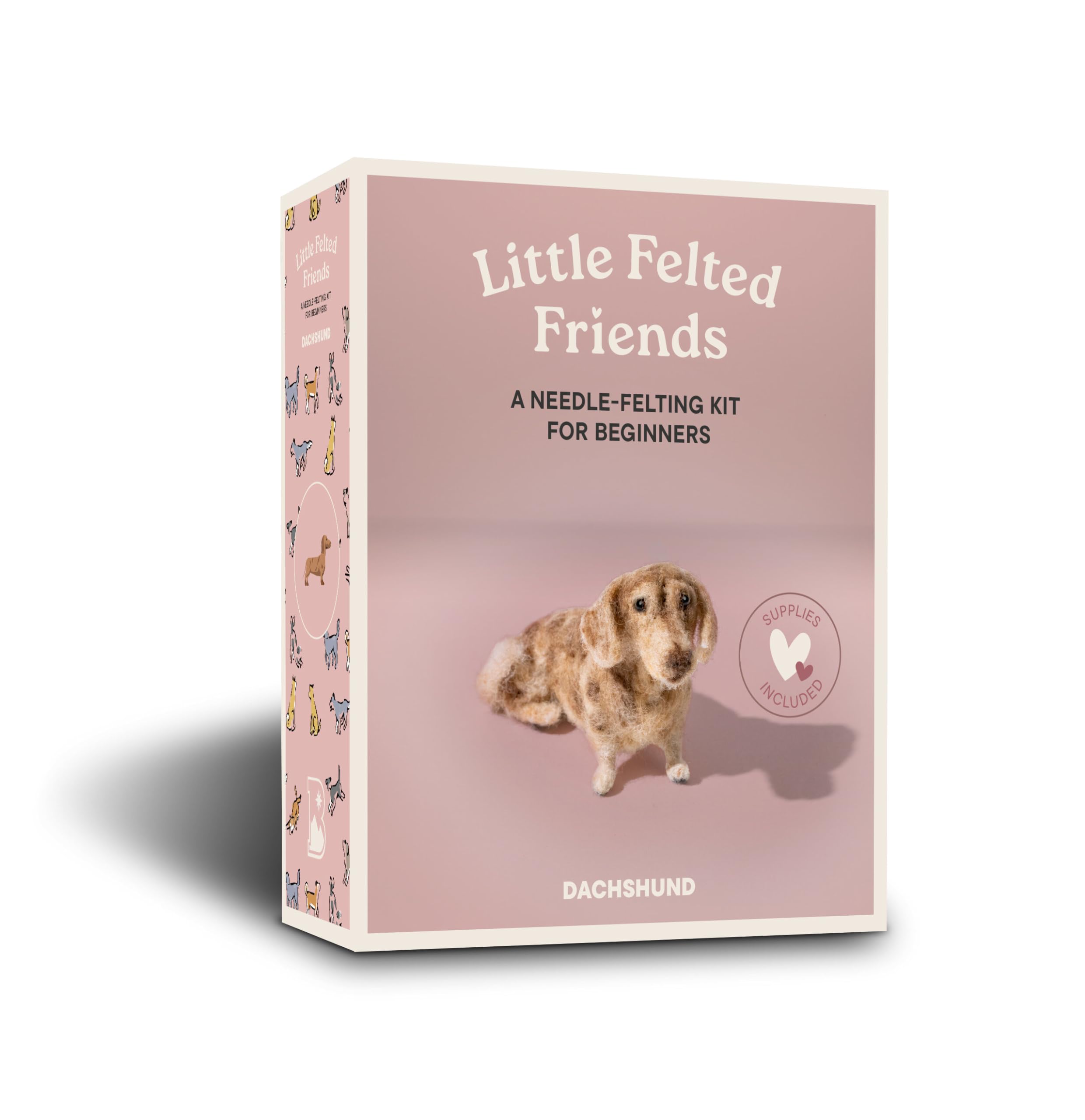 Little Felted Friends Dachshund: Dog Needle-felting Beginner Kits With Needles, Wool, Supplies, and Instructions (Little Felted Friends: Needle-felting Kits for Beginners, 3)