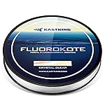 KastKing Fluorokote 100% Fluorocarbon Coated Fishing Line, Fluorocarbon Leader, Extreme Clarity,Fast Sinking,Shock Resistant, High Abrasion Resistance