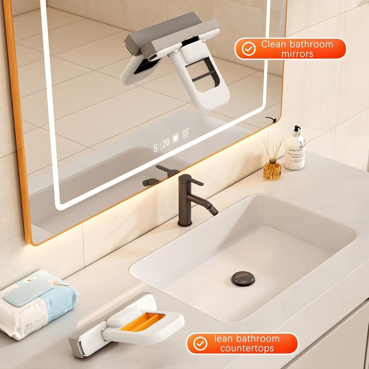 Mini Foldable Mop - Portable Cleaning Tool -3