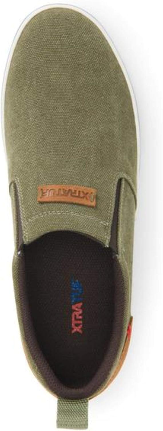 XTRATUF Men's Canvas Sharkbyte Deck Shoe Burnt Olive (XSB-300), 8.5 : Clothing, Shoes & Jewelry