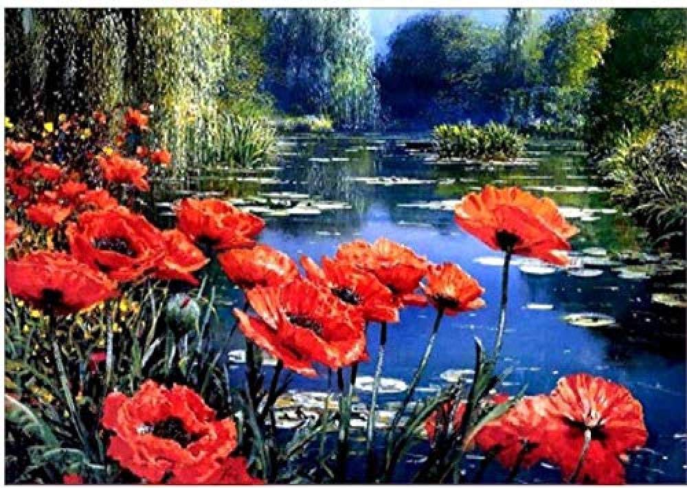 ymwenj Jigsaw Puzzle 1000 Pieces Flower Flower Flower Diamond 70x50cm Wooden 3D Creative Adult Children Educational Toys