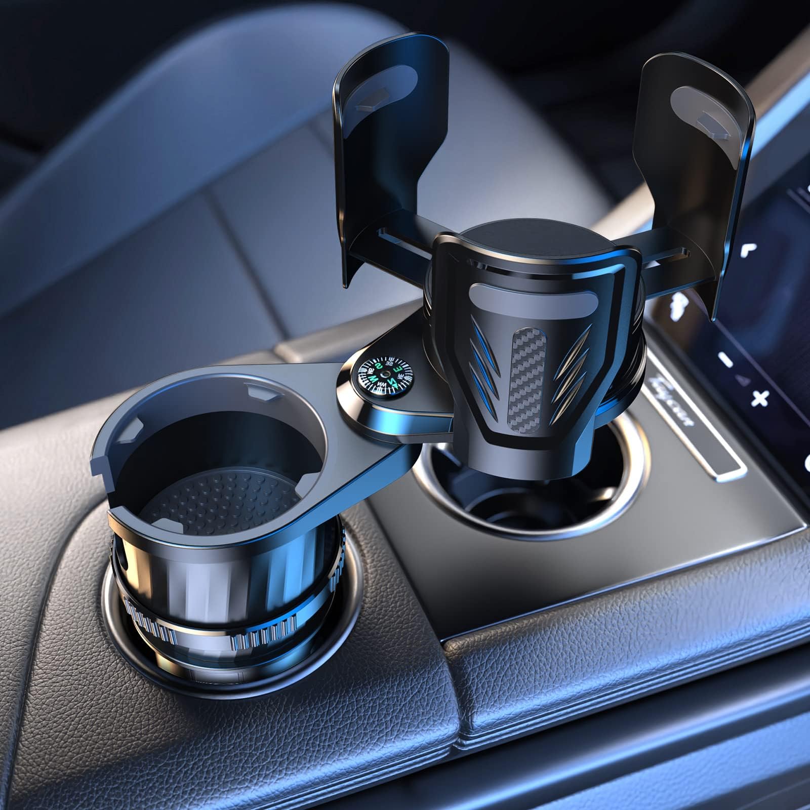 Swigzy Car Cup Holder Expander, Adjustable Expandable Insert Extender