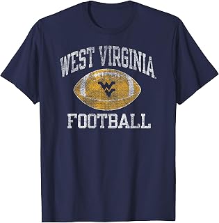 West Virginia Mountaineers Football Intensity Vintage Navy T-Shirt