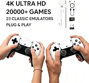 2026 New Retro Game Console with 128GB Storage, 20,000+ Classic Games, and 4K HDMI Output