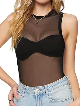 アメリ　USEFUL BACK SHEER TANK TOP USEFUL BACK SHEER TANK TOP