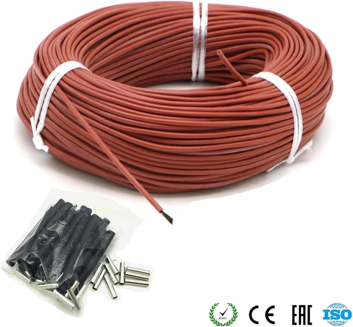 10 to 100 Meters Carbon Fiber Heating Cable Infrared Warm Floor Cable 12K 33ohm/m Electric Carbon Heating Wires(20m)
