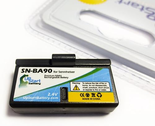 Miniatura 2 de Paquete de 2 baterías de repuesto para batería H200 para auriculares BA90 (60 mAh, 2.4 V, NI-MH)