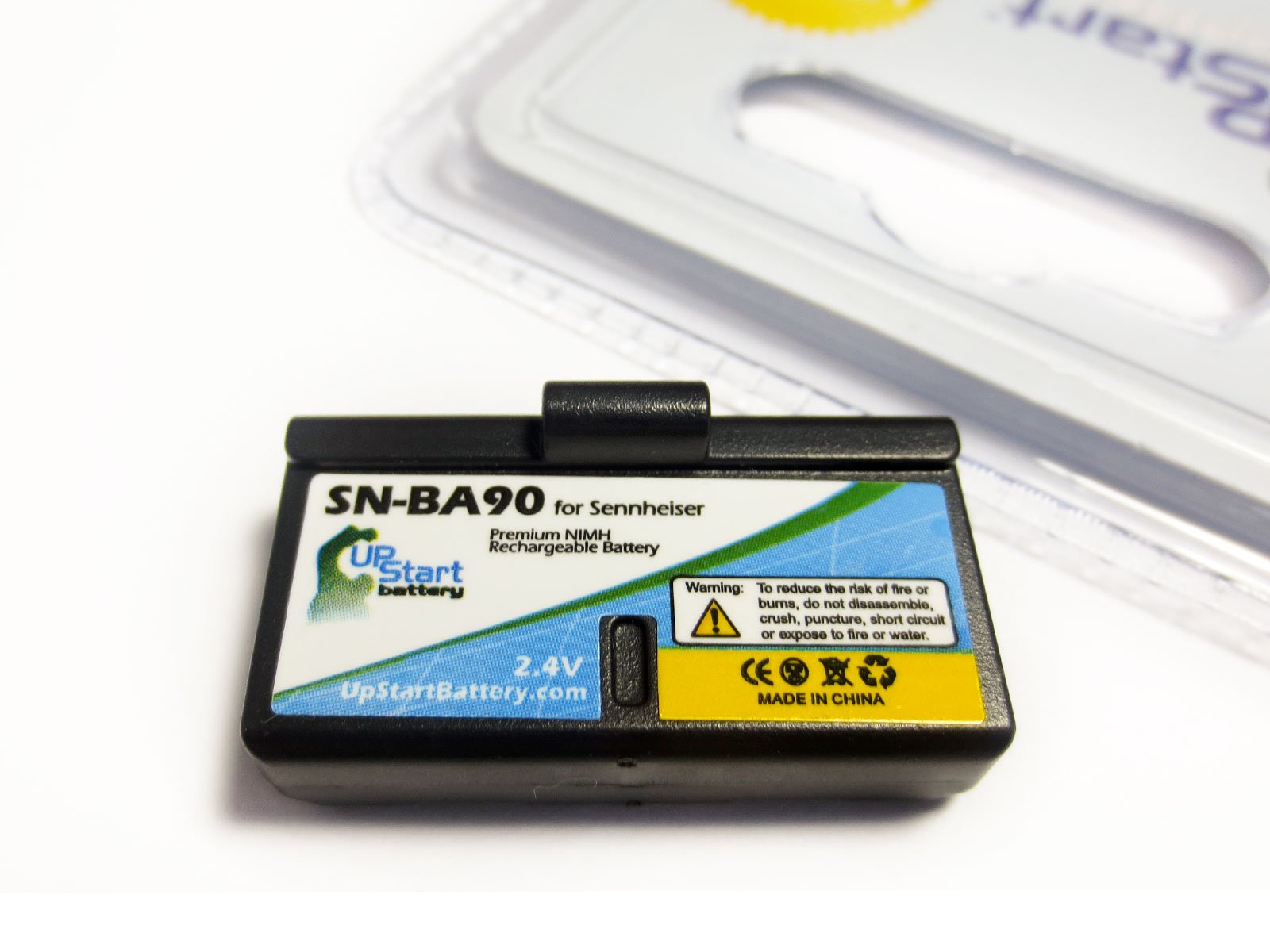 2 Pack Replacement for Sennheiser HDI92-P Battery - Compatible with Sennheiser BA90 Headset Battery (60mAh 2.4V NI-MH)