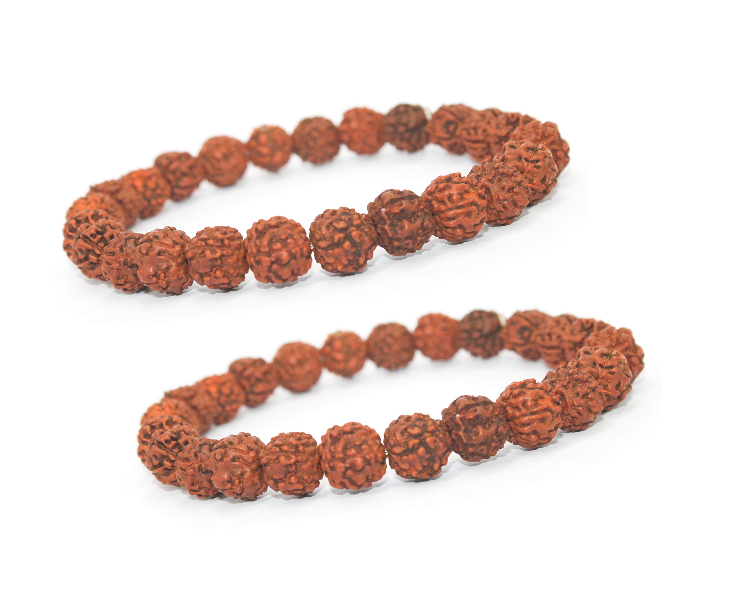 IS4AGenuine Himalayan Five Face Rudraksha Seeds Tibetan Wrist Bracelet Meditation Beads Prayer Charm Bracelets