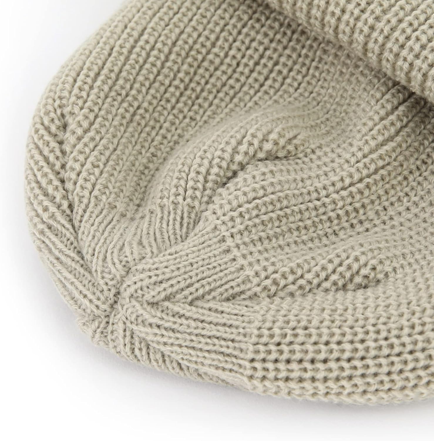 UNDERCONTROL Gold Brass Label Unisex Fall Winter Short Thick Cuffed Rollup Warm Beanie Korea Trawler Fisherman Knit Skull Hat