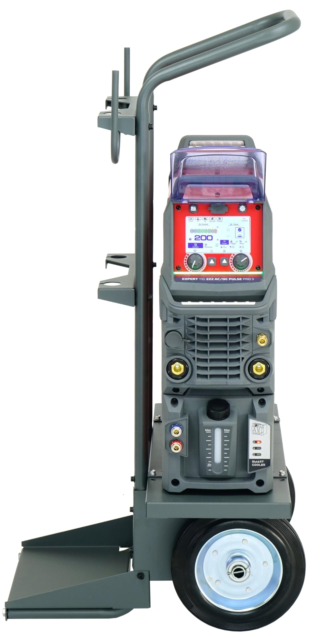 Ideal Expert TIG 222 AC/DC PFC Pulse Pro5 LCD – Máquina de soldar profesional con radiador, carro, función de pulso e encendido RF para soldadura de aluminio precisa y MMA – 230 V 200 A máquina de