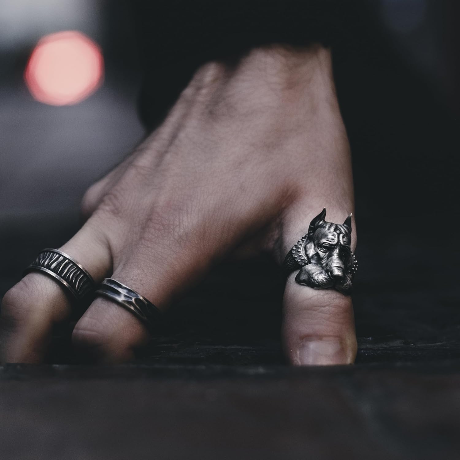 BySilverStone - Drapery Handmade Sterling Silver Men Band Ring, Wrinkled Wedding Bands, Dainty Ring, Engagement Jewelry, Memorial Gift Jewelry, Minimalist Rings - Image 5