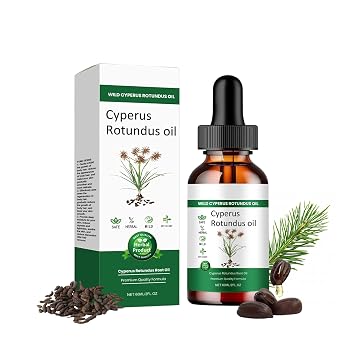 Natural Cyperus Rotundus Oil Organic for Hair Removal, Reducing Body Hair Growth, Supports Skin Moisture, Suitable for All Skin Types 60ML