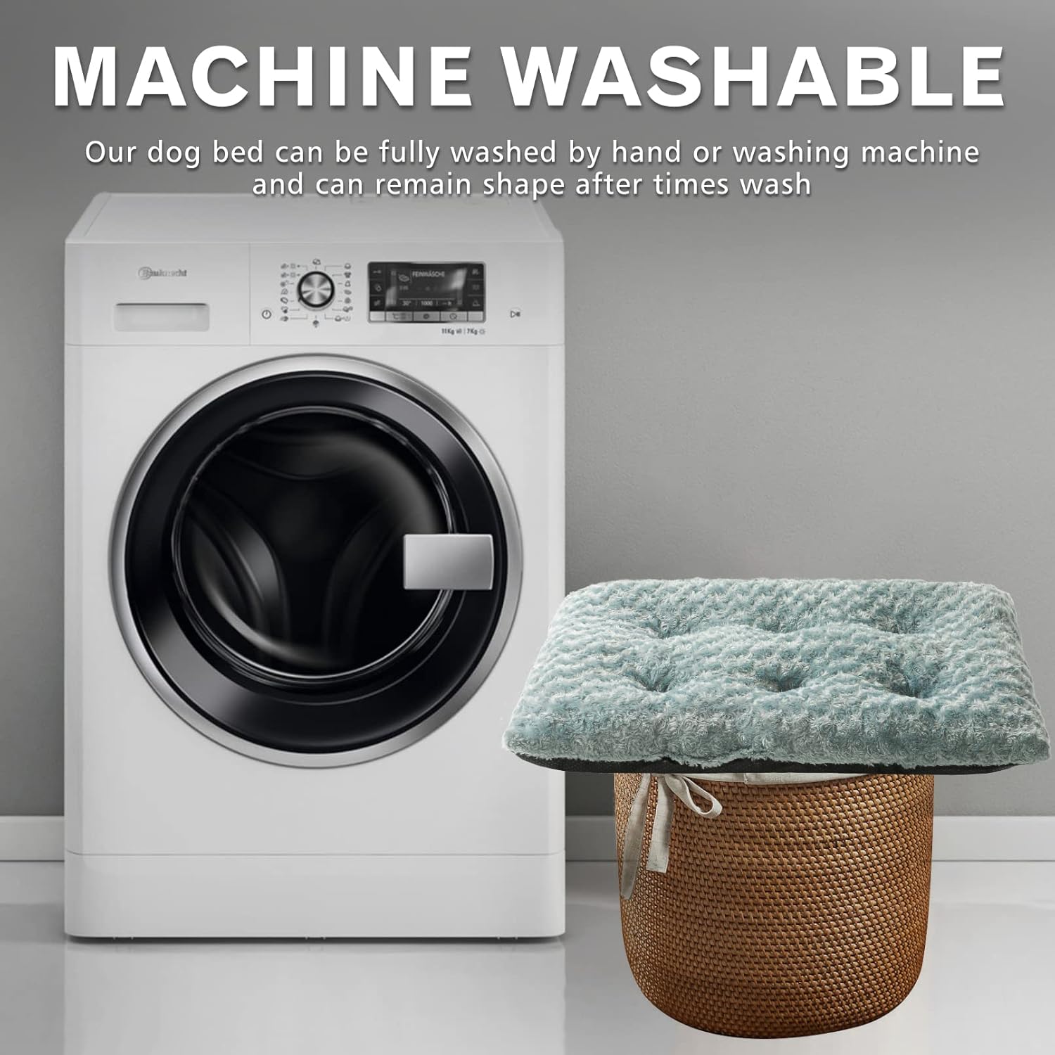 Sycoodeal Dog Bed Mat,Kennel Bed Crate Pet Bed Mattress Cat Bed Soft Comfortabl Pet Bed Pad with Non-Slip Bottom, Machine Washable Kennel Pad for Suitable for Small Dogs and Cats(17x24in Green) : Pet Supplies