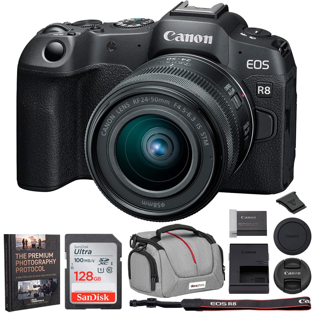 Amazon.com : Canon EOS R8 Full Frame Mirrorless Camera + RF 24