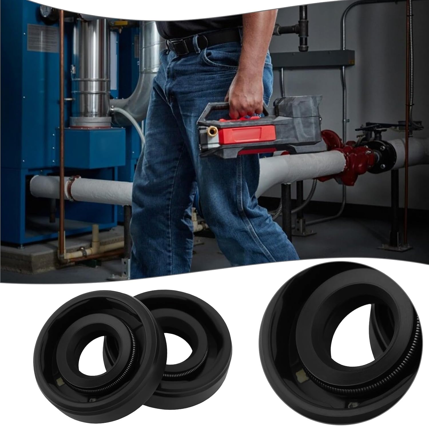 2Pcs Rotary Shaft Seal Replacement Part 8x18x5mm Radial Oil Seal Compatible with Milwaukee 2771-20 Transfer Pump