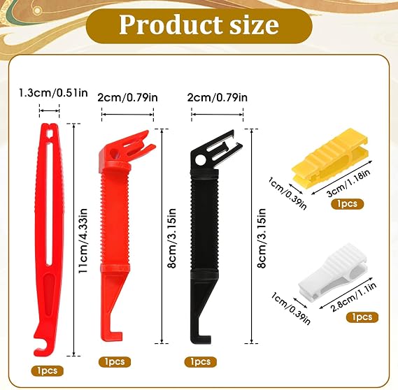 5 Pcs Mini Fuse Puller - 4 Sizes Automotive Fuse Puller Tool, Plastic Car Fuses Extractor Automotive Tools for Car Motorcycle Truck Fuses Replacement