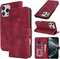 Vista 79 de Funda tipo cartera para iPhone XR con tarjetero para iPhone Xr para mujeres y hombres, ranuras para tarjetas de piel sintética con hebilla Oro Rosa