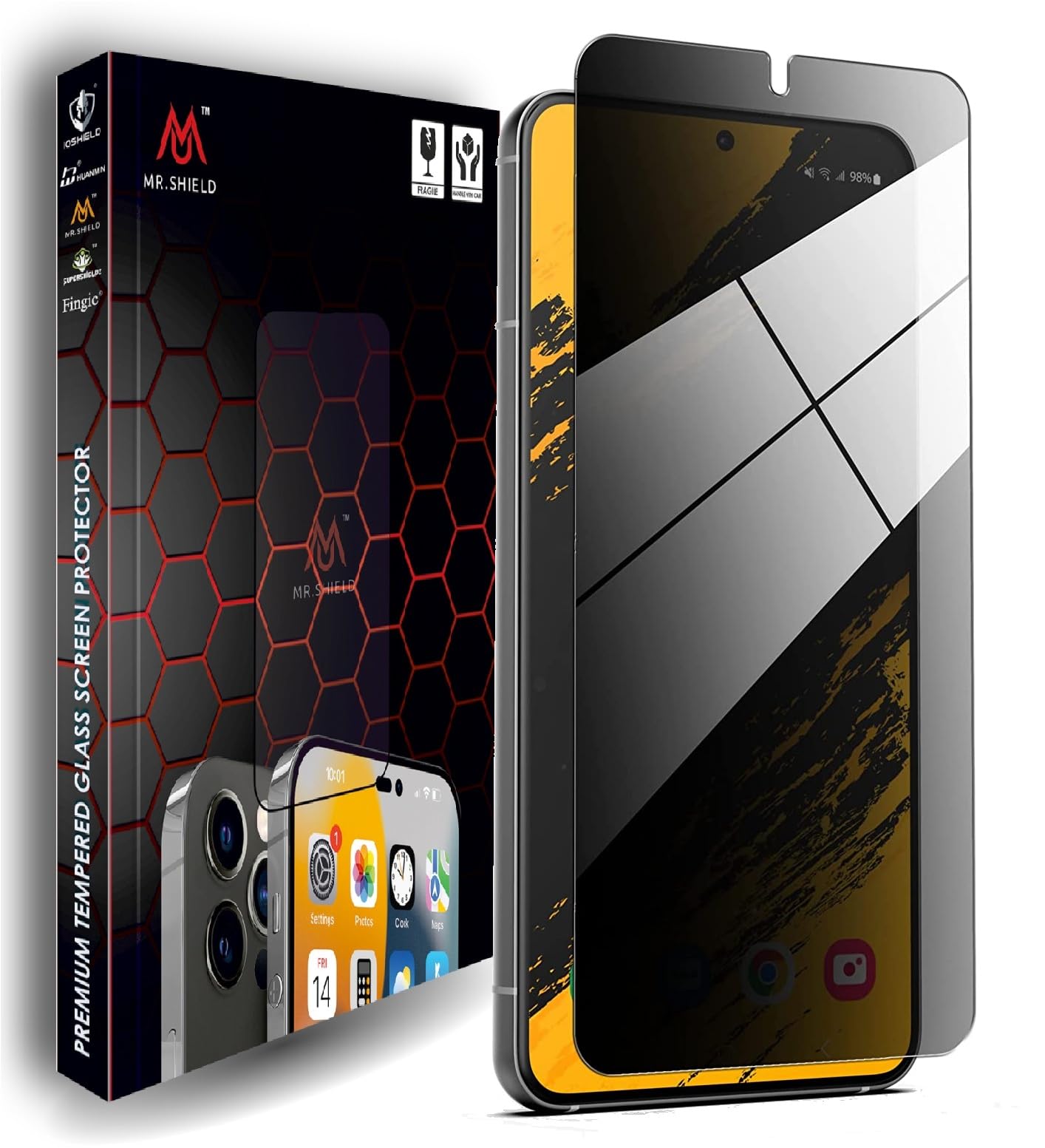 Mr.Shield ( Pack Of 1 Privacy Screen Protector Guard for Samsung Galaxy S23 [Fingerprint Unlock Supported] [Case Friendly] [Diamond Hard 9H] Tempered Glass for Samsung S23 (B0CB6Q3541) Amazon Price History, Amazon Price Tracker